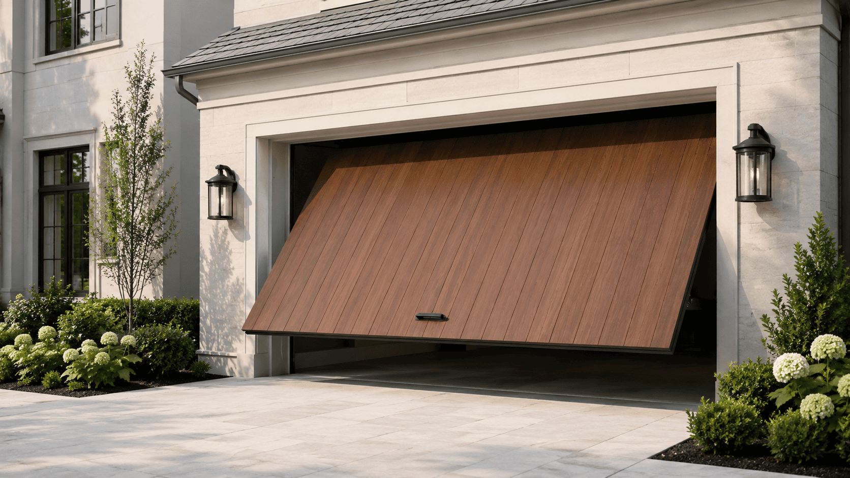 Garage door repair in progress — Wacol